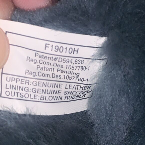 UGG Australia Bailey Button Triplets Womens 10 Teal Green Sheepskin Leather Tall - Picture 12 of 15